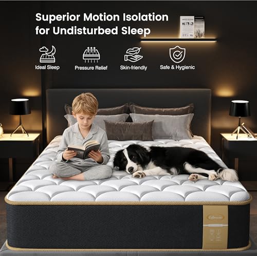 Luxury Twin Mattress 8 Inch, Hotel Level Hybrid Twin Size Bed in a Box, view 6