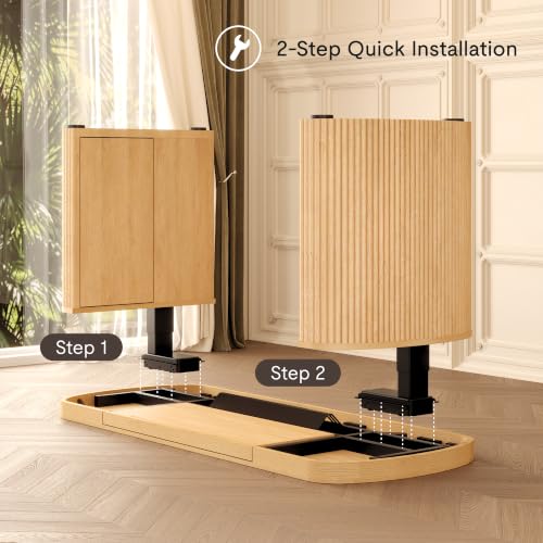 FLEXISPOT 55 x 24 Inch Executive Standing Desk with Drawer, Natural, view 7