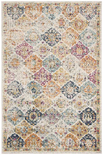 SAFAVIEH Madison Collection Area Rug, 6'7" x 9'2", Cream & Multi, view 4