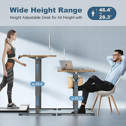 63 Inch Electric Standing Desk, Memory Adjustable Home Office Desk, view 5