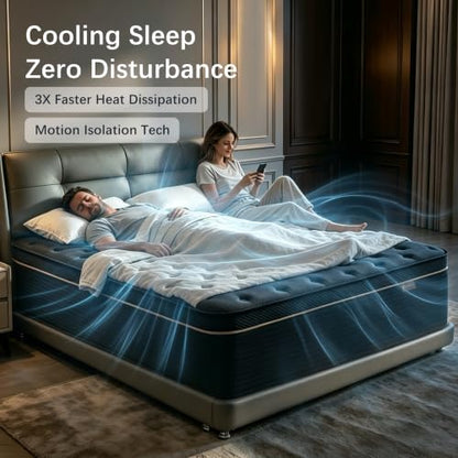 Full Size Mattress, 12 Inch Medium Firm Hybrid Full Mattress, view 6
