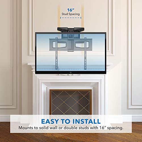 MOUNT-IT! Motorized Fireplace TV Wall Mount, view 5