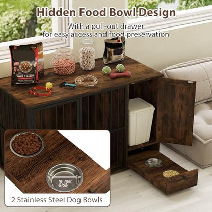 47.5-inch Dog Crate Furniture, view 7