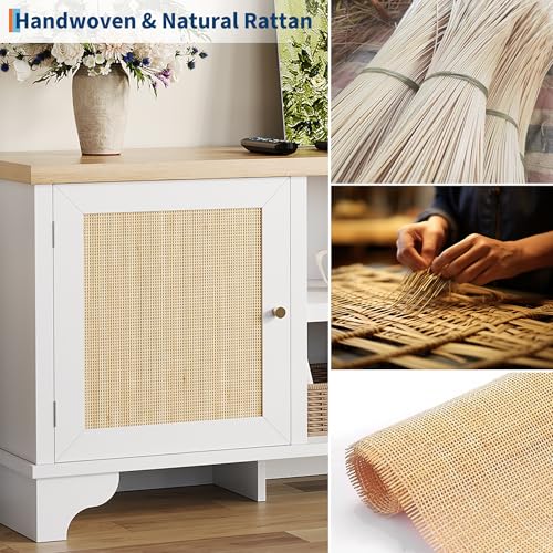 Rattan TV Stand for 65 in TV, view 7