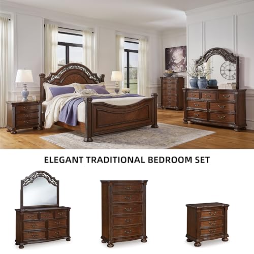 Signature Design by Ashley California King Poster Bed Frame with Headboard, view 7