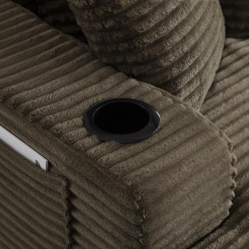 66" Oversized Chaise Lounge Chair, Corduroy Boneless Cloud Couch, view 5