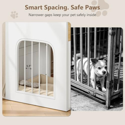 Dog Crate Furniture, Indoor Nightstand with Charging Station, view 6