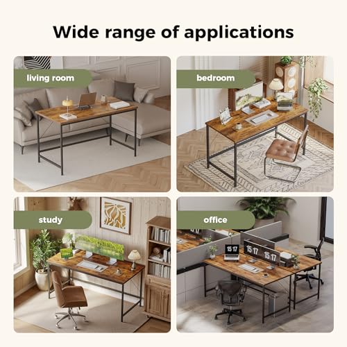 48 inch Computer Desk, Gaming Desk for Small Spaces, Modern Simple Style Table for Home Office, Study Student Writing Table