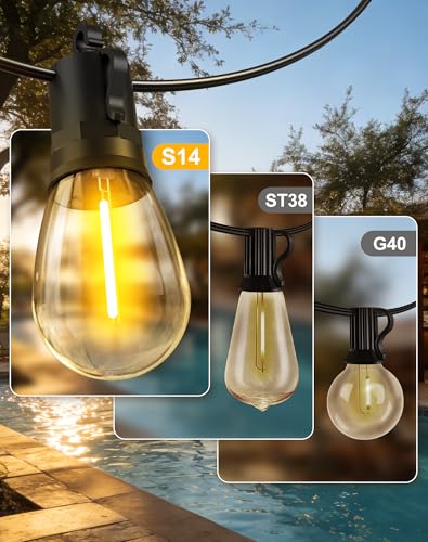 50ft-Solar-Powered-Lights-Outdoor-Waterproof-String, view 8