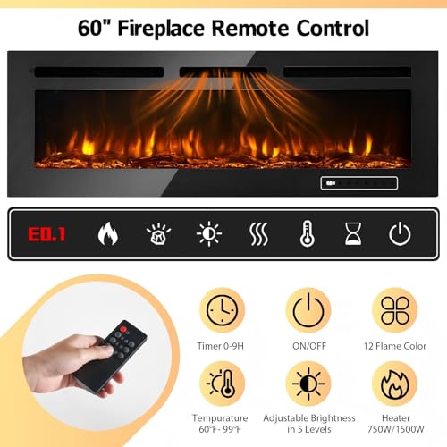 90" Fireplace TV Stand, view 8