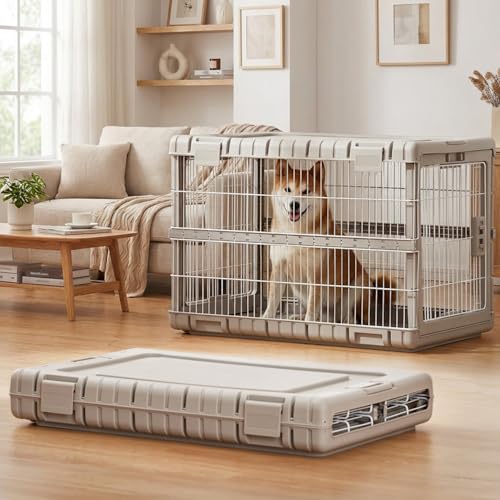 Collapsible Dog Crate for Large Dogs, view 2