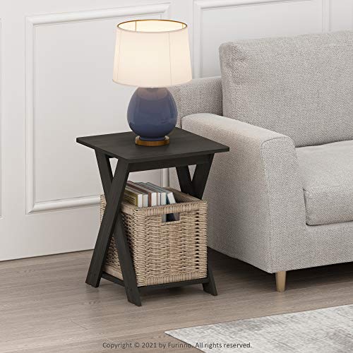 Modern Simplistic End Table Set, 2-Pack, Espresso