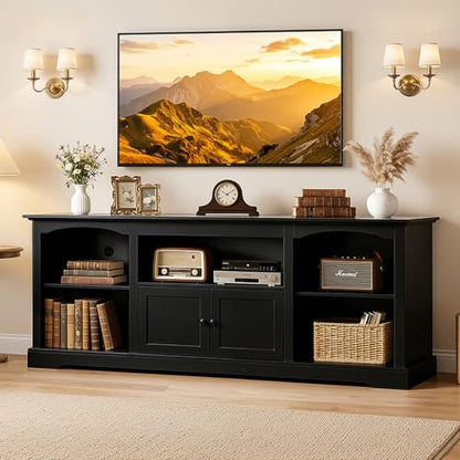 LUCKLIFE 71" TV Stand for TVs up to 80 Inch, view 2