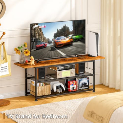 TV Stand for TVs up to 55 Inch TV, Entertainment Center with Open Shelves, view 6