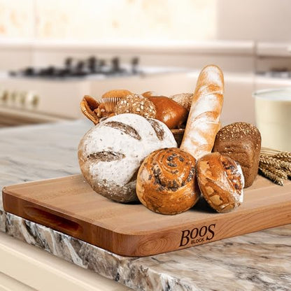 John Boos Chop-N-Slice Series Rectangular Wooden Maple Cutting Board, view 3