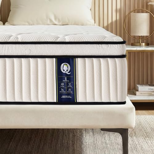 Queen Mattress, 14 Inch Ultra Comfort Hybrid Mattresses Queen Size, view 4