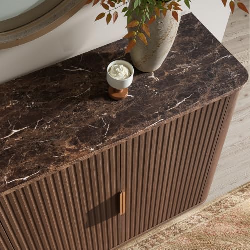 63" Fluted Sideboard Buffet Cabinet with Storage, view 7