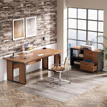 Tribesigns 63‘’ L-Shaped Executive Desk, view 6