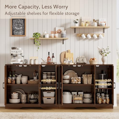 Modern Farmhouse Buffet Cabinet with Storage, view 4