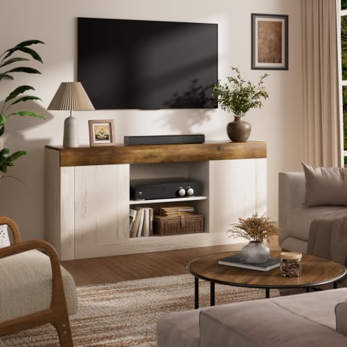 Farmhouse TV Stand for 65 Inch TV, Entertainment Center, view 7