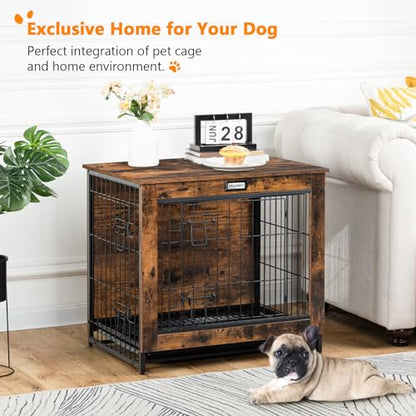 Dog Crate Furniture, 25.5" Small Dog Kennel Indoor, view 3