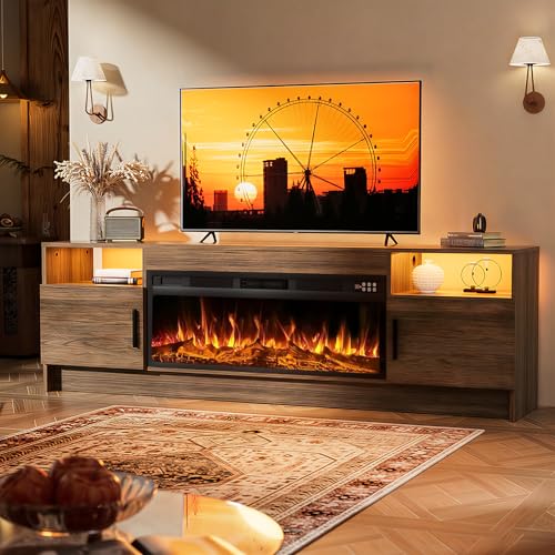 TV Stand with Fireplace, view 2