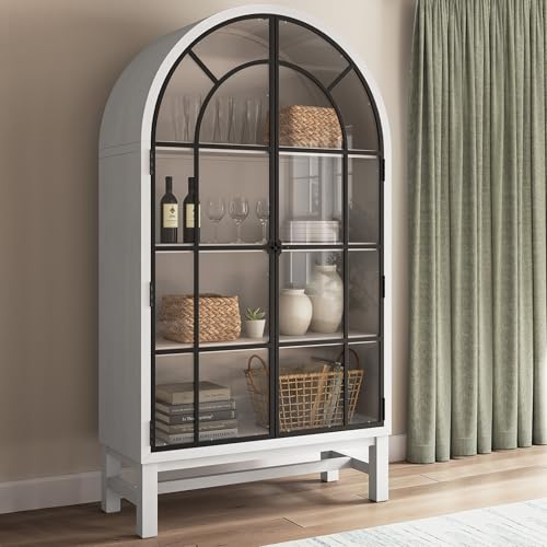 Signature Design by Ashley Basinger Display Cabinet, White Farmhouse, view 3