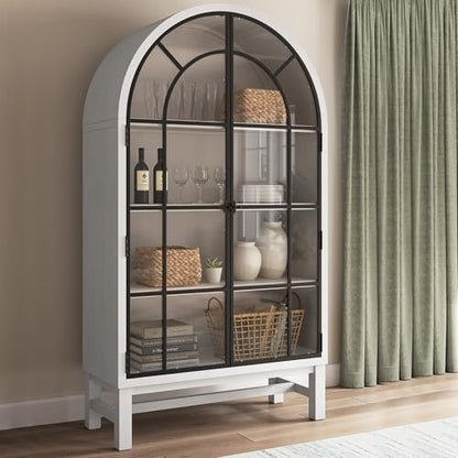 Signature Design by Ashley Basinger Display Cabinet, White Farmhouse, view 3