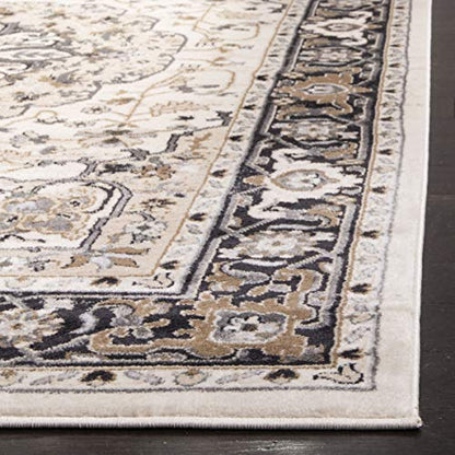 SAFAVIEH Lyndhurst Collection Area Rug - 8' x 10', Cream & Navy, Traditional Oriental Design, Non-Shedding & Easy Care, Ideal for High Traffic Areas in Living Room, Bedroom (LNH334K)