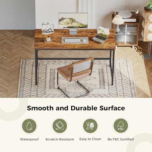 48 inch Computer Desk, Gaming Desk for Small Spaces, Modern Simple Style Table for Home Office, Study Student Writing Table