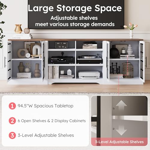 Farmhouse TV Stand for TVs up to 100", view 6