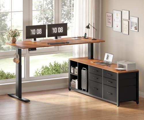 L Shaped Electric Standing Desk, view 3