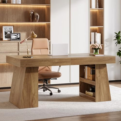 55-Inch Executive Desk with Drawer, view 2