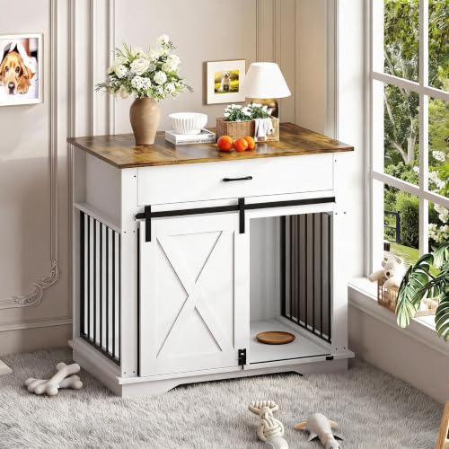 Dog Crate Furniture with Storage Table, view 4