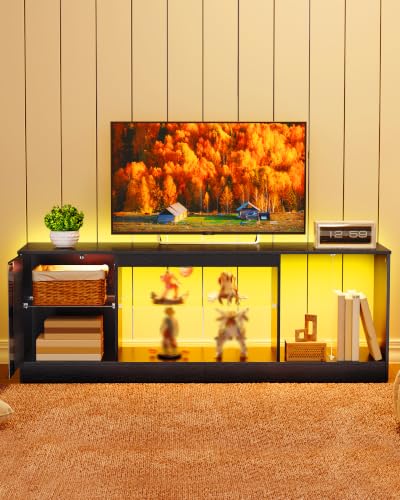 TV Stand with Power Outlets 55 65 inch, view 6