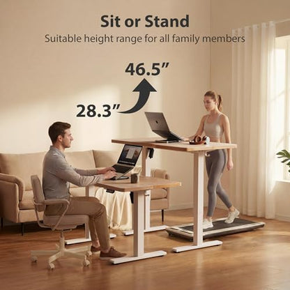 Standing Desk, 48x24 Inches Sit Stand Home Office Desk, Electric Stand up Desk, view 7