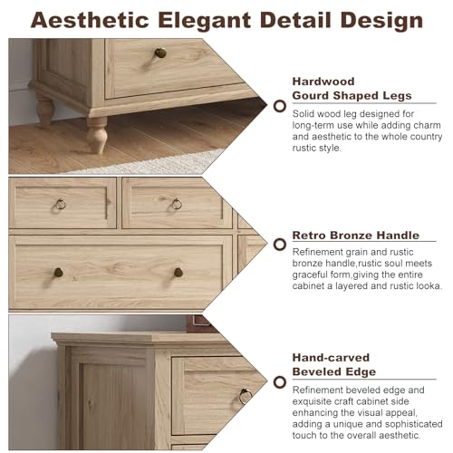 65inch Large Long Drawer Dresser w/Deep Drawers, view 7