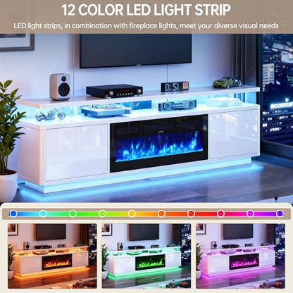 70" Fireplace TV Stand for TVs up to 80", view 5