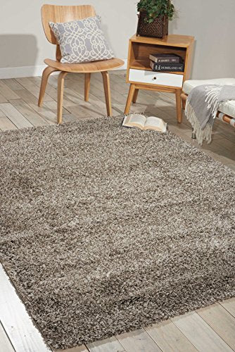 Home Amore Stone 7'10" x 10'10" Area Rug - Easy Clean, Non Shedding, Bed Room, Living Room, Dining Room, Kitchen (8' x 11')