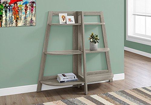 Bookshelf, Bookcase, Etagere, 3 Tier, 48" h, Office, Bedroom, Brown Laminate