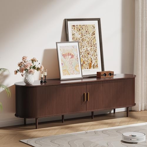 70.8 Inch Mid Century Modern TV Stand with Power Outlet for TVs up to 80 Inch, view 5