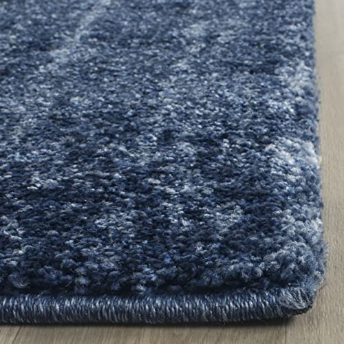 SAFAVIEH Retro Collection Area Rug - 5'3" x 8', Light Blue & Blue, Modern Abstract Design, Non-Shedding & Easy Care, Ideal for High Traffic Areas in Living Room, Bedroom (RET2770-6065)