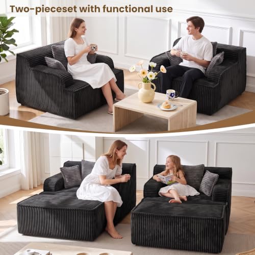 Chaise Lounge Chair Indoor, Oversized Boneless Chair Reading Chair, view 6