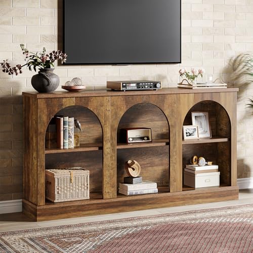 Tribesigns 63-Inch Arched Tall TV Stand for 55/60/65 Inch TVs, view 2
