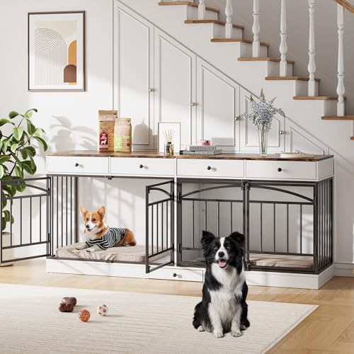Dog Crate Furniture for 2 Dogs, view 2