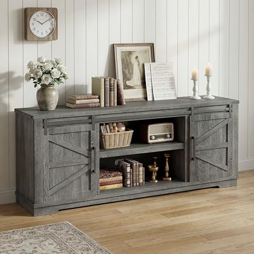 Farmhouse TV Stand for 55/65/75 Inch TVs, view 5