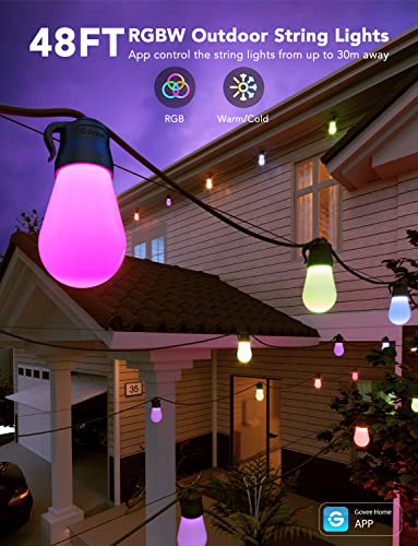 Govee Smart Outdoor String Lights H7015, view 3