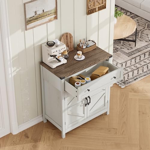 30" W Coffee Bar Cabinet, Kitchen Storage Cabinet with Drawer, view 5
