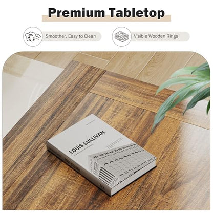31.5 in Farmhouse Coffee Table for Living Room with X-Design, Square | Rustic Center Table, Small Space, Wooden Pedestal, Home Office Tea Accent Table for Apartment, Easy Assembly, Antique White
