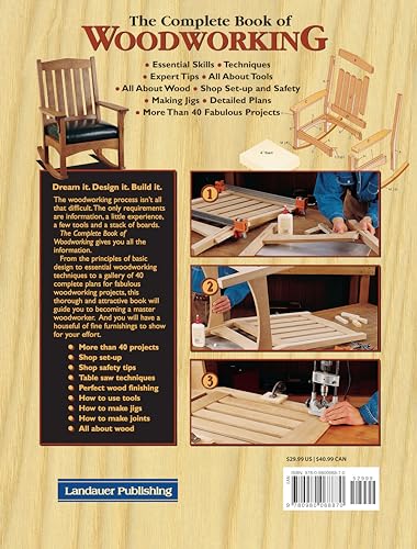 The Complete Book of Woodworking cover, view 3